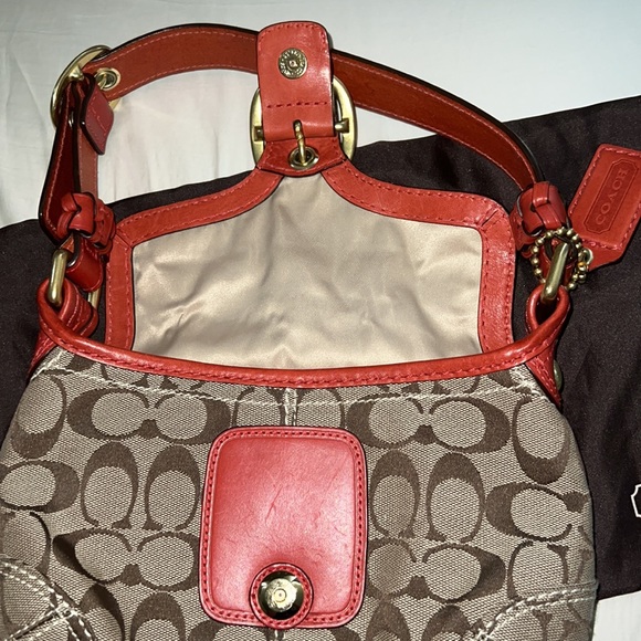 COACH top handle bag with buckle details - Picture 2 of 7